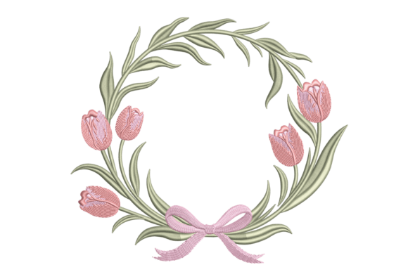 Download Spring Tulip Wreath – Elegant Floral - Spring Collection