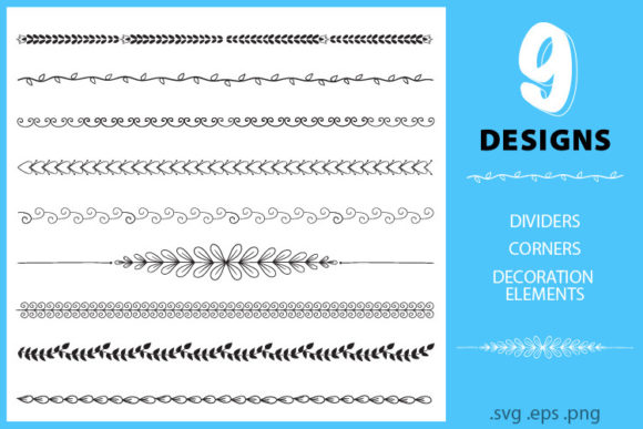 Download Retro Vintage Flourishes Dividers Svg - Retro Collection
