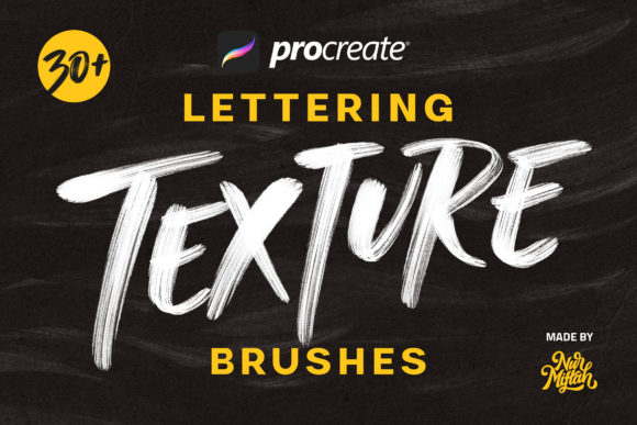 Download Procreate Lettering Texture Brushes - Lettering Collection